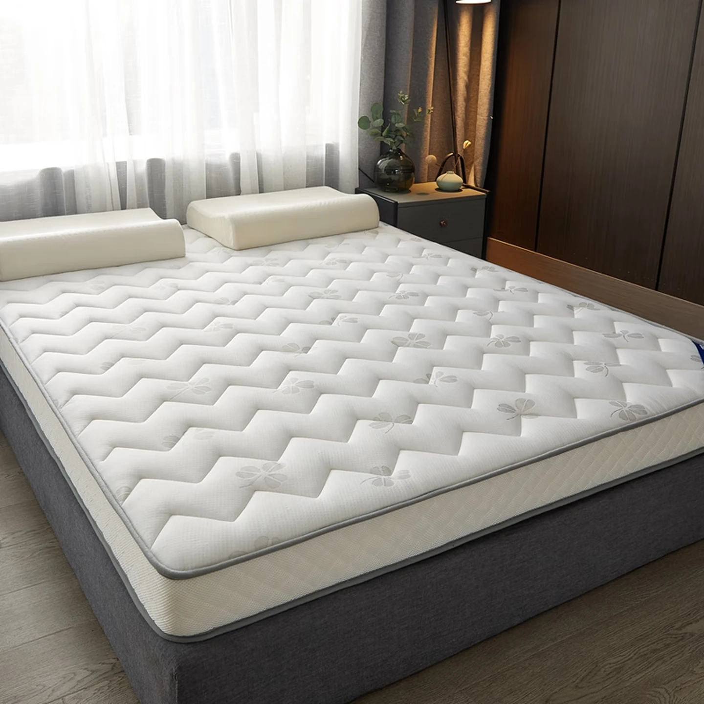 水星家纺单人DH流光溢彩印花床垫 90cm×195cm 123219高清大图