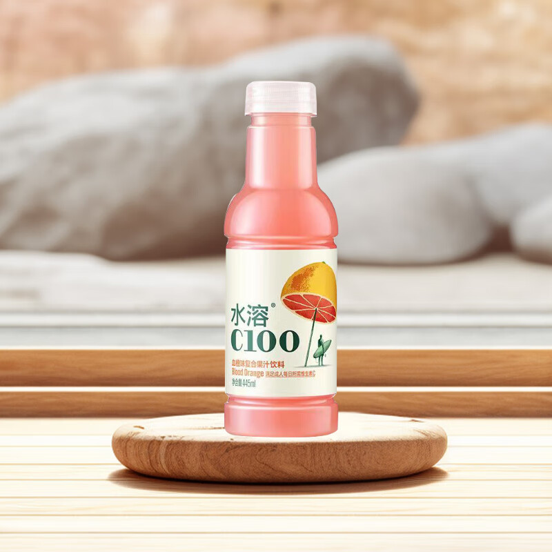 农夫山泉水溶C100复合果汁果味饮料 445ml*15瓶 血橙味高清大图