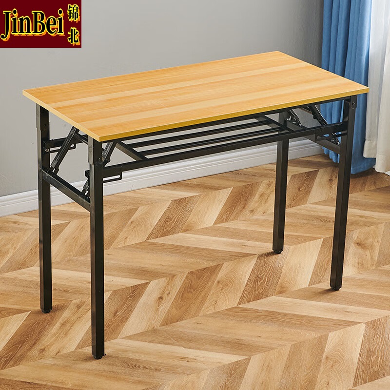 锦北 办公桌员工工位办公桌工作室长条桌学生桌单人长条桌1.0*40双高清大图