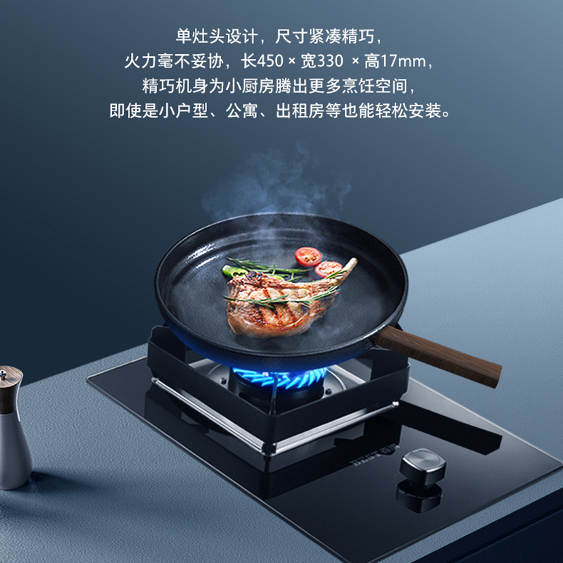 华帝百得(BEST)单眼燃气灶 AQ02 液化气5.0kw大火力 零秒启动 钢化玻璃