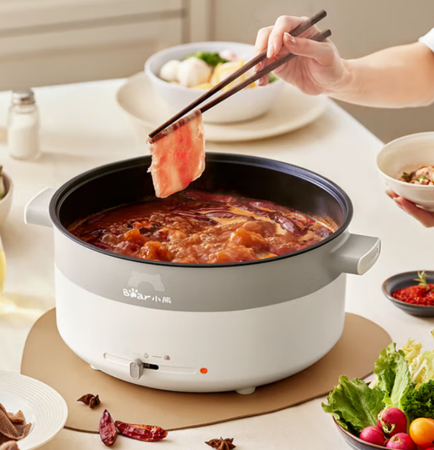 小熊(bear)电火锅 多功能锅 家用式涮烤火锅 DHG-H60D7