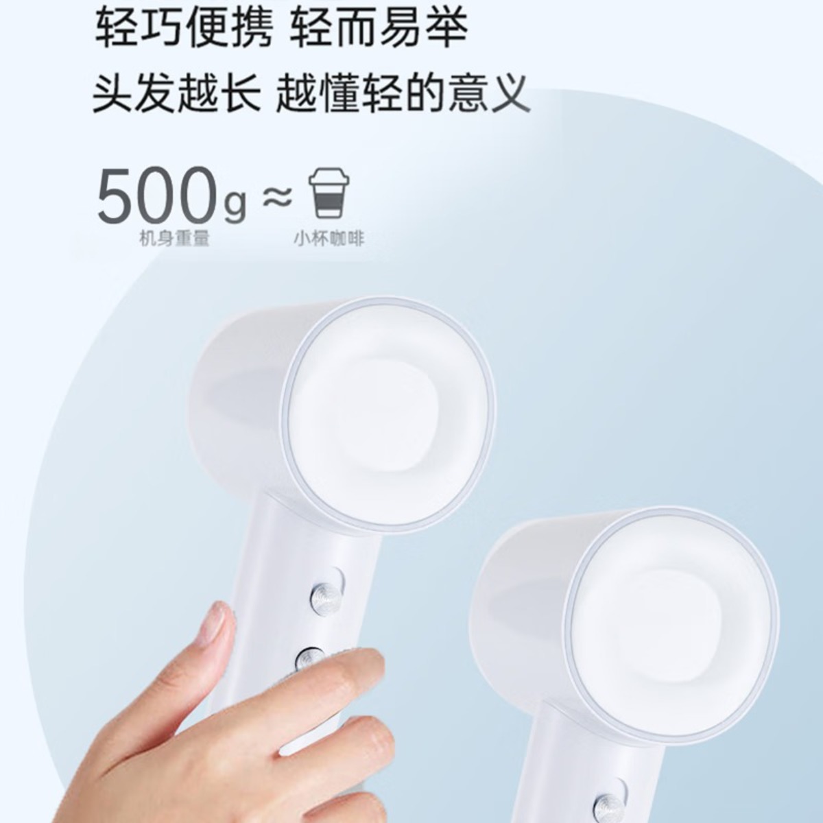 艾贝丽负离子高速吹风机家用专业沙龙智能变温高清大图