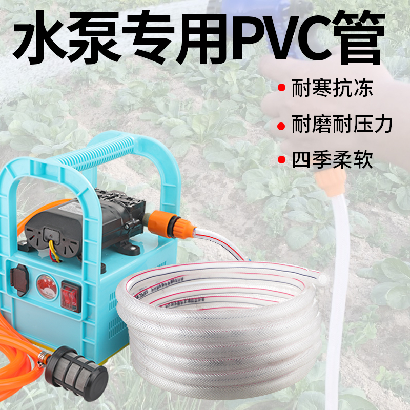 创新者 充电水泵配件PVC水管软管家用防冻洗车塑料浇水管包纱管花园管 20米网软管