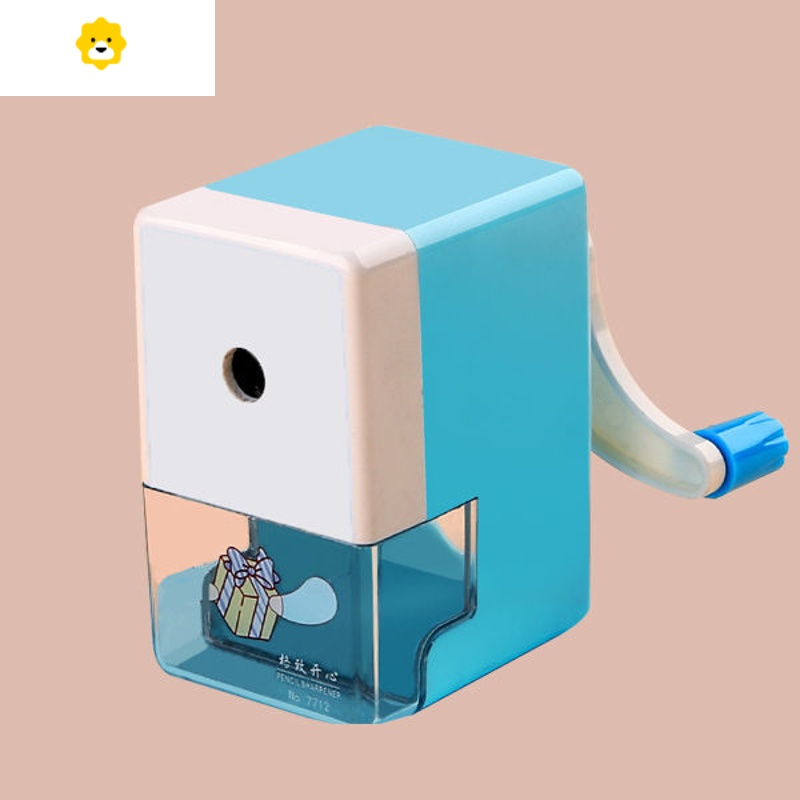 喻娄小学生铅笔削笔器可爱卷笔刀儿童进铅手摇转笔刀铅笔笔刨笔刀自动