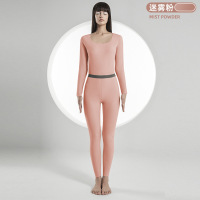 班蒂纳儿童保暖内衣男女中青年圆领秋衣秋裤德绒保暖防寒打底套装JYBT003