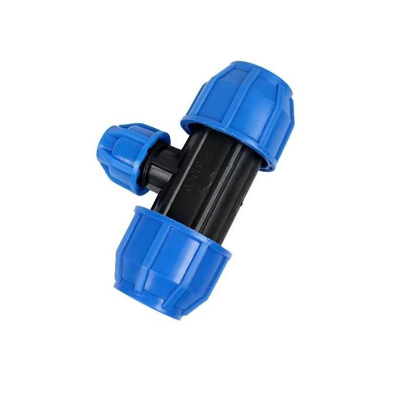 伟鹏双兴 PE快接变径三通 63*40蓝帽 个高清大图