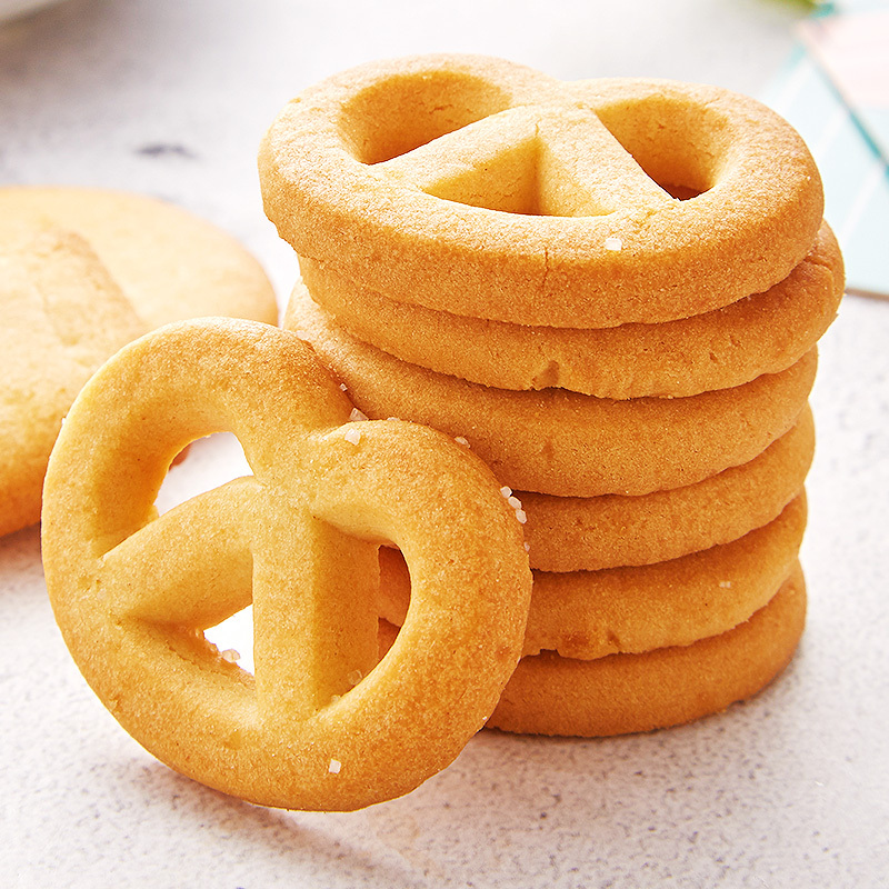 欧贝拉黄油曲奇饼干90g*3盒装零食小吃网红休闲食品散装多口味包装