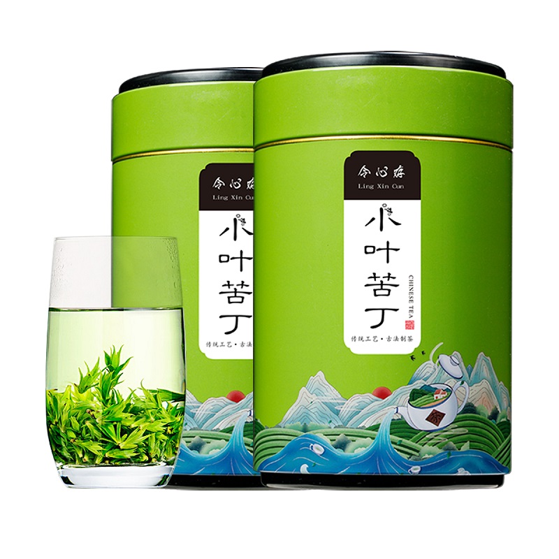 痴福 米芽小叶苦丁茶特嫩芽头级四川青山绿水遇水复活茶新茶叶高清大图