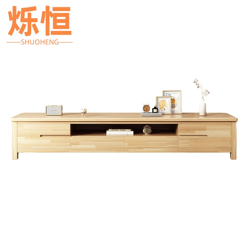 烁恒实木电视柜1.5m个高清大图