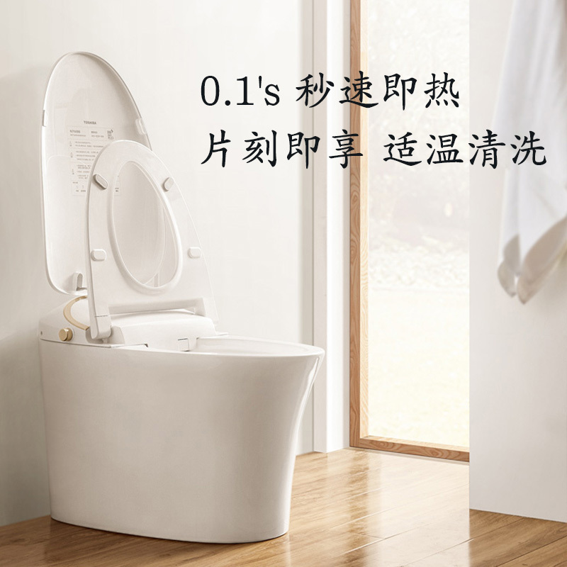 东芝 TOSHIBA 智能马桶一体机洁身坐便器虹吸隐藏水箱即热暖风除臭遥控马桶 A5-86D6