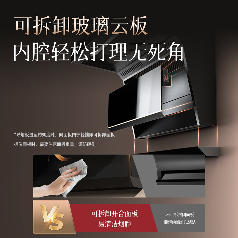 康佳(KONKA)抽油烟机家用 28³爆炒大吸力顶侧双吸油烟机 7字型抽烟机家用自动清洗挥手感应KL79B高清大图