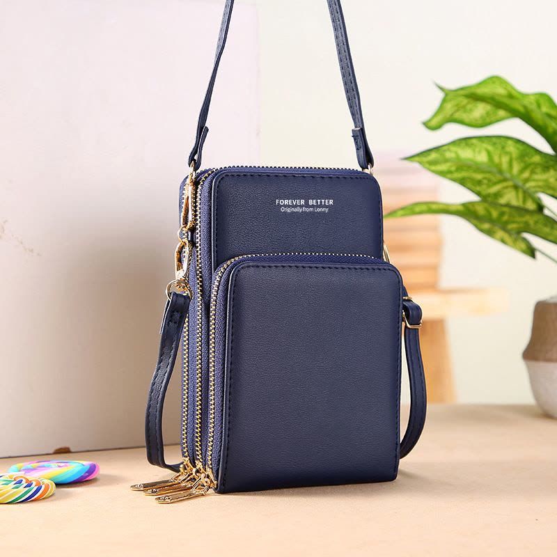 手机包2022PU单肩包韩版大容量多功能触屏手机袋广州包包图片