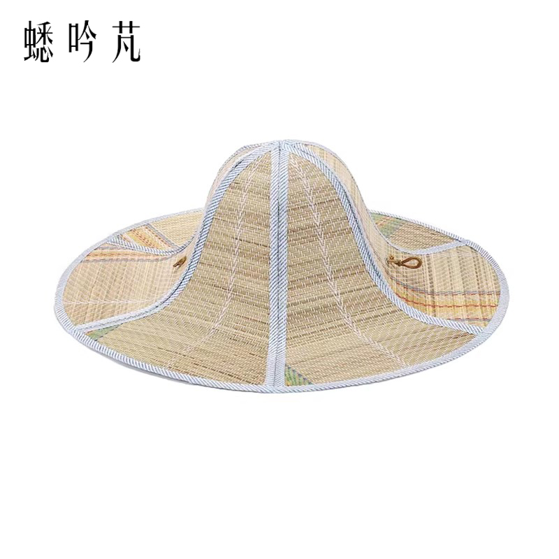 蟋吟芃 折叠草帽 均码 顶 卡其色