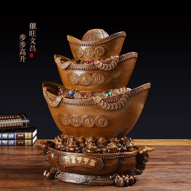 家柏饰(CORATED)财富节节高元宝摆件客厅办公室玄关家居装饰品乔迁新居礼品高清大图
