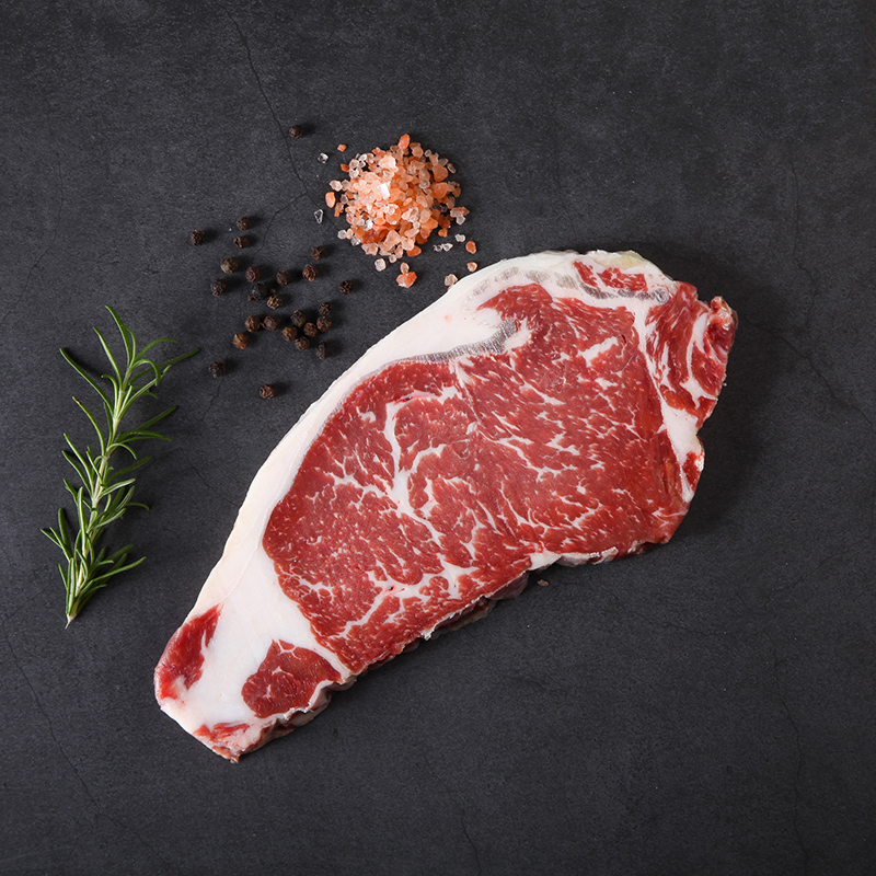伊杨沁清真谷饲安格斯西冷牛排1kg(250g*4)+眼肉牛排1kg(250g*4)(西冷缺货换上脑)