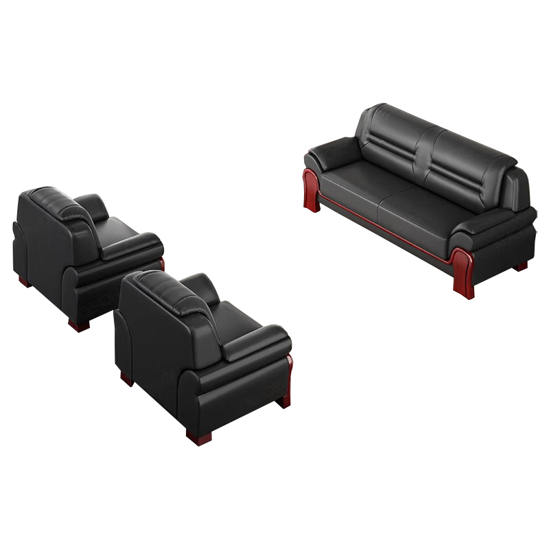 臻远 ZY5110346 办公室沙发简约商务沙发休闲沙发 西皮3+1+1