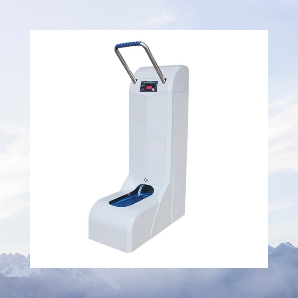 申江 物业智能全自动鞋套机商用无线一次性鞋膜机 XSKS100 玉白色 插电型高清大图