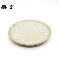 鼎亨汝窑壶承 壶托 景德镇茶壶粗陶干泡盘日式功夫茶具开片干泡台