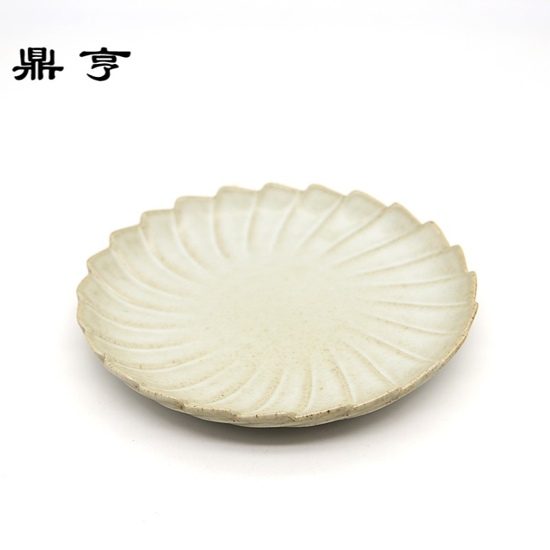 鼎亨汝窑壶承 壶托 景德镇茶壶粗陶干泡盘日式功夫茶具开片干泡台