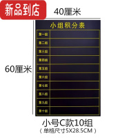 真智力磁性小组积分表黑板贴班级评分表评比栏小组竞赛比赛评分表学生激励积分表可擦写磁性黑板贴大号班级评比用品 40磁性玩具