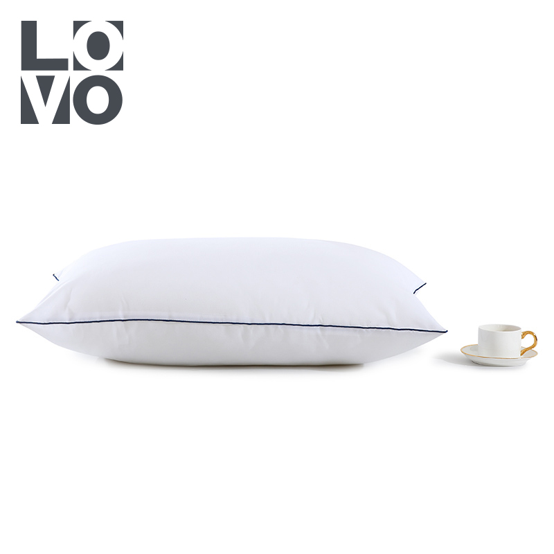 LOVO乐蜗家纺罗莱出品五星级酒店枕芯枕头可水洗抗菌低中高护颈颈椎枕