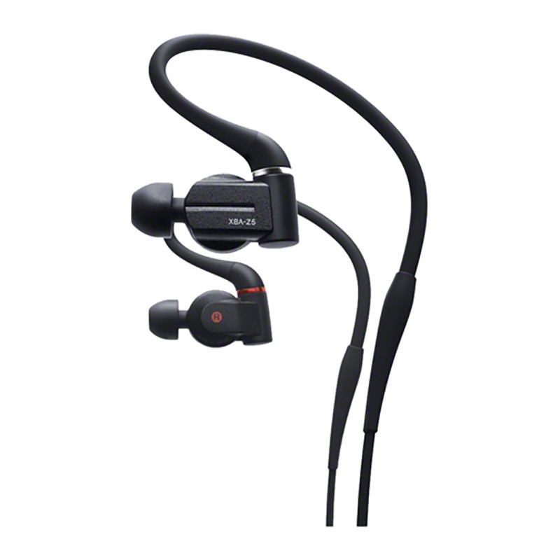 索尼(SONY)XBA-Z5 圈铁结合耳机 高解析度音混合式三位趋动单元 黑色
