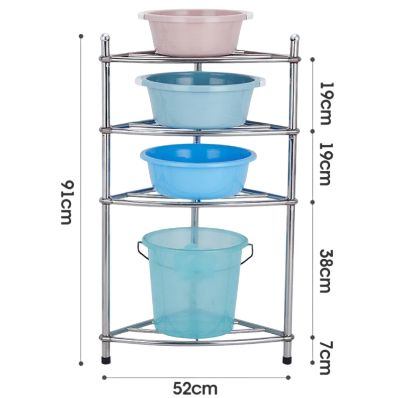 豫汉迎不锈钢脸盆架 脸盆架四层加高个 多规格