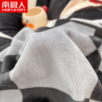 南极人(NanJiren)家纺 迪士尼牛奶绒床上四件套珊瑚绒冬季法兰加绒面儿童被套床单三件套