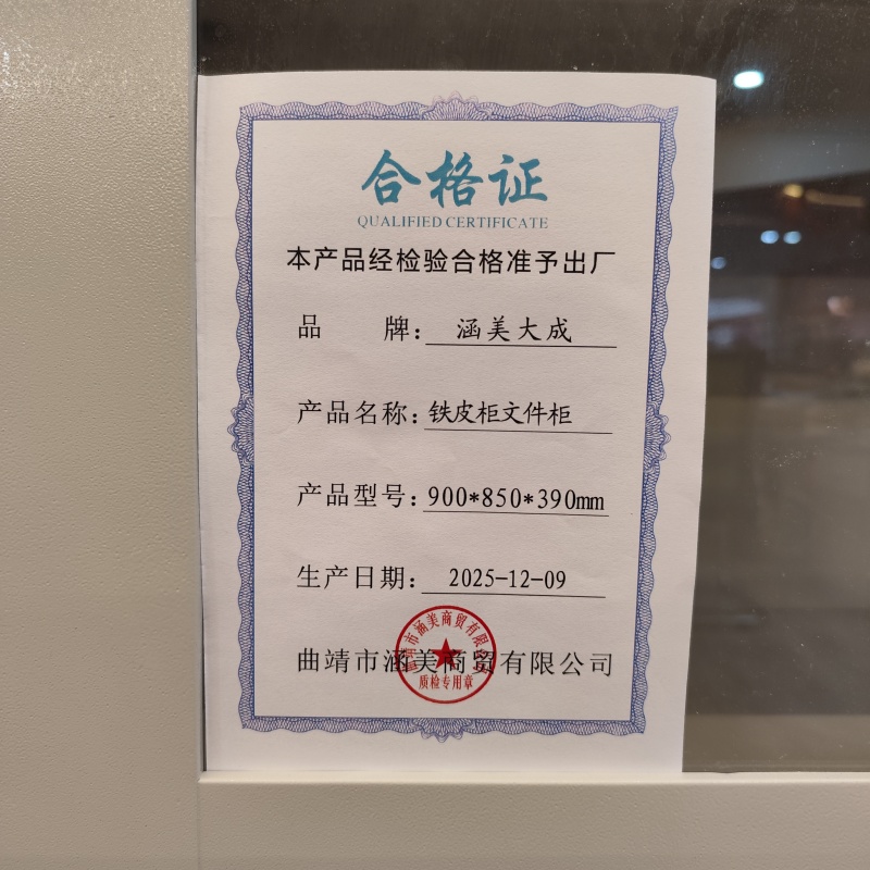 涵美大成 铁皮柜文件柜 900*850*390mm 台高清大图