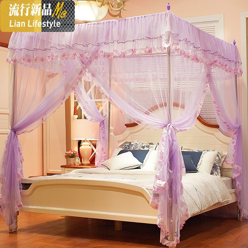 新款蚊帐家用135米床加密15m床2米1822米20双人文纹账落地三维工匠