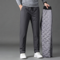 专柜品牌桑蚕丝夏季新款男士休闲裤薄款小脚宽松休闲中年爸爸西 3XL 灰色90鹅绒
