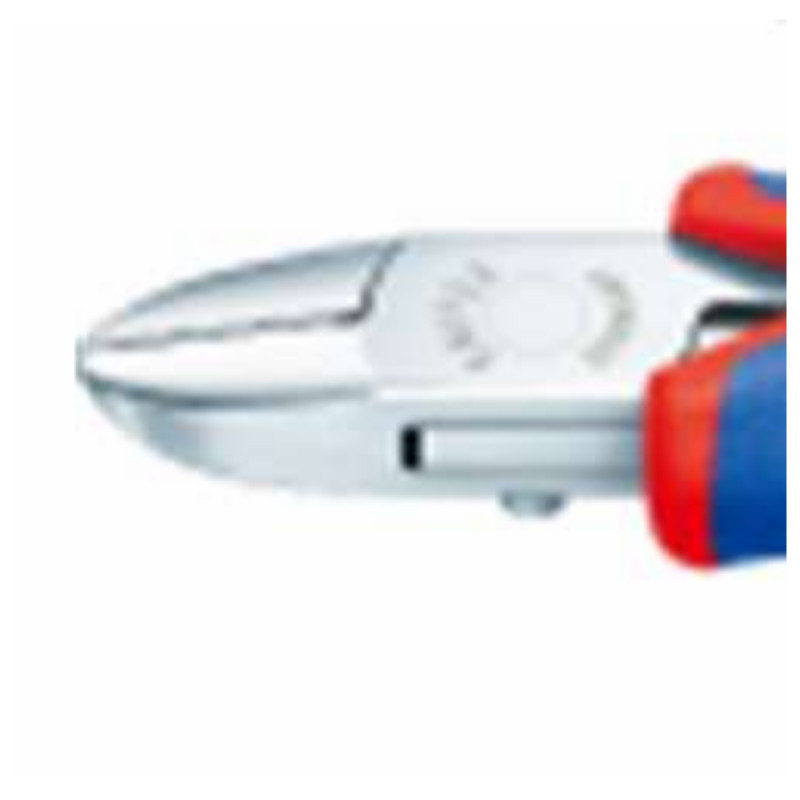 凯尼派克 KNIPEX 77 21 130130mm 电子斜口钳(镜面抛光头部 双色双重材料手柄)