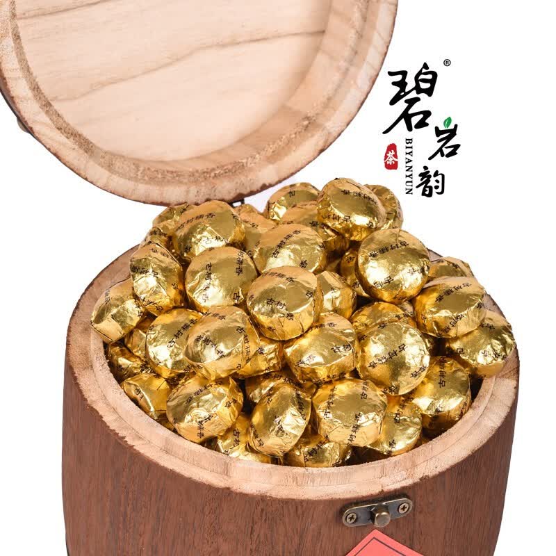 碧岩韵茶 茶叶 木桶普洱小沱茶750g MTPE750高清大图