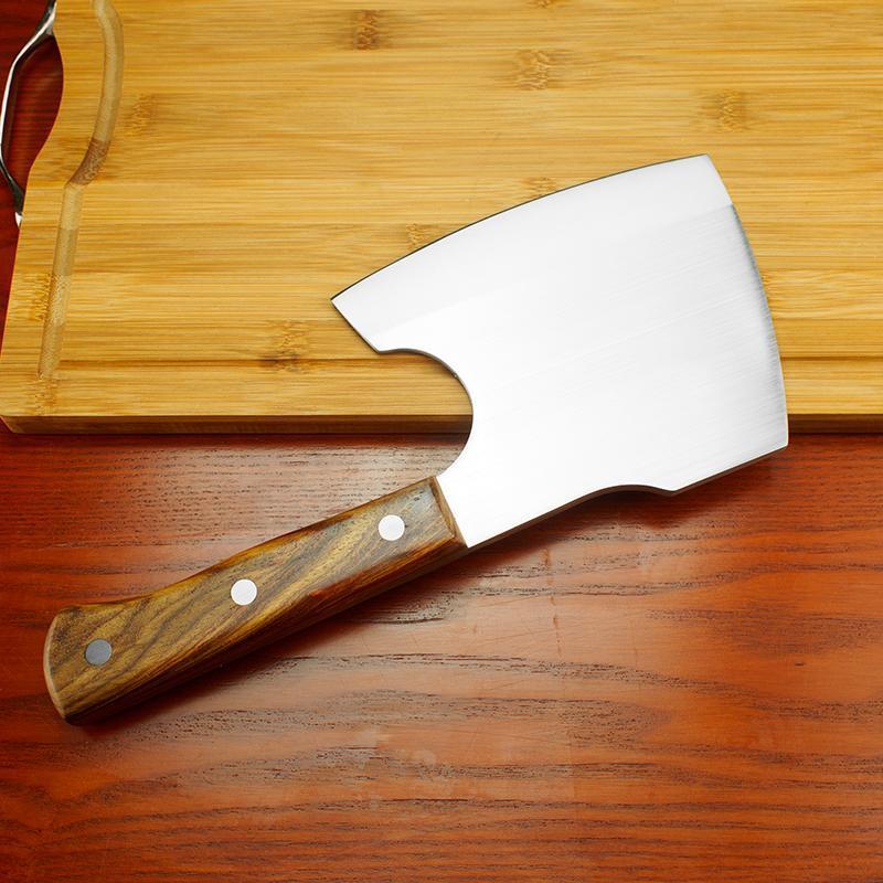 不锈钢砍骨斧头刀加厚剁骨大号砍斧斩骨刀砍骨刀家用屠夫锻打