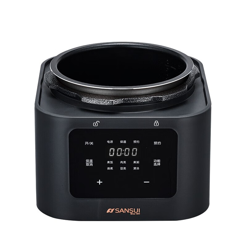 山水(SANSUI) 家用智能预约定时2L电压力锅 SY-20D112 黑色高清大图