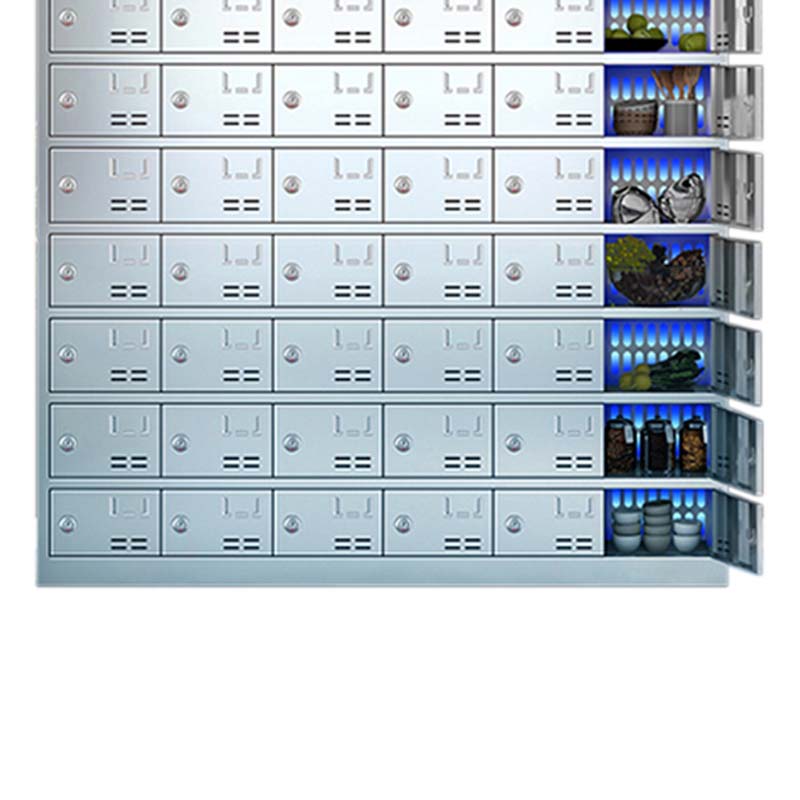 风雷动不锈钢员工食堂消毒碗柜餐厅紫外线高温餐盘餐具柜多格饭盒储物柜60门碗柜 紫外线消毒高清大图