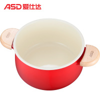 爱仕达(ASD) 汤锅 20cm双耳锅宝宝婴儿辅食小炖锅 煮粥煮面奶锅 燃气专用 TT20A3Q 喜庆红