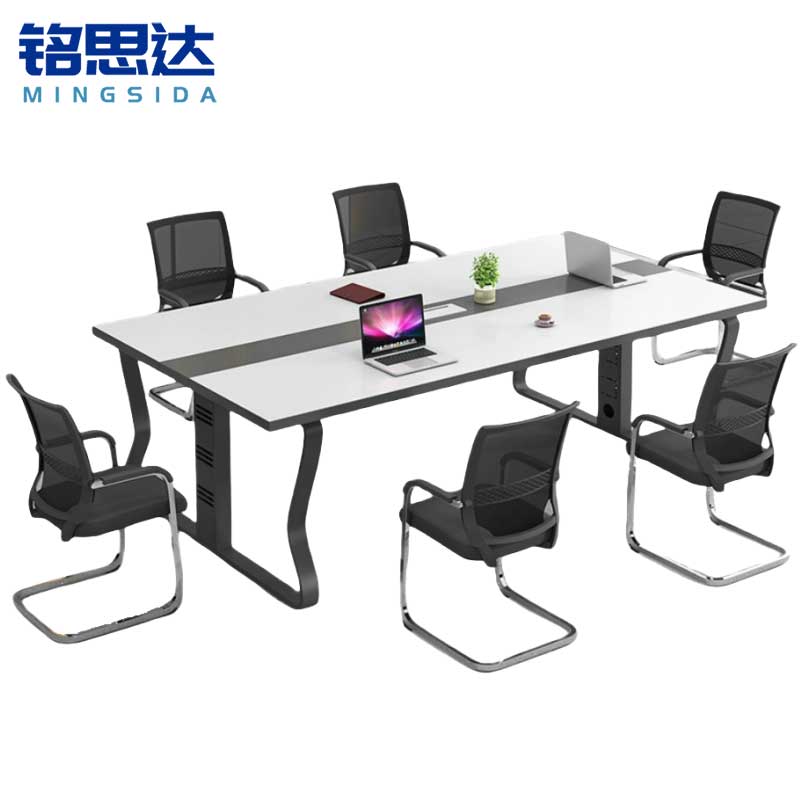 铭思达会议桌会议台 2m+6椅套