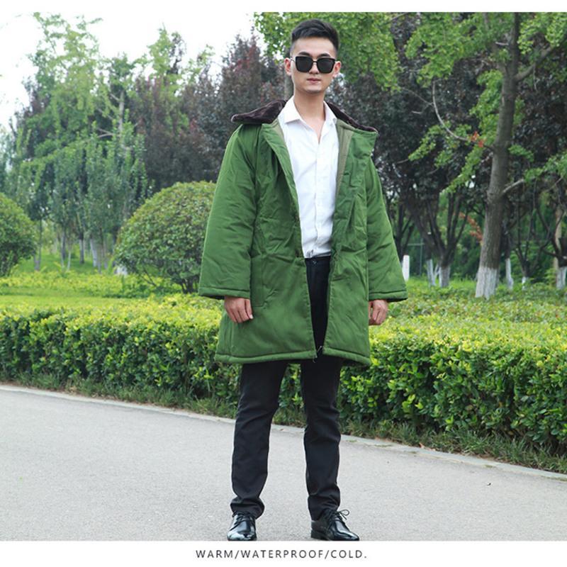 均码 军大衣冬季加厚棉大衣防寒棉袄外套男士棉服黄大衣冬天短款棉