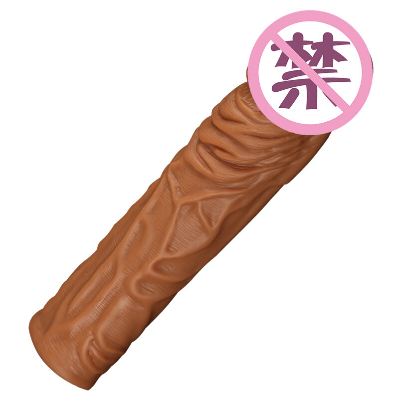 云曼 加长套7厘米狼牙套男用加长加粗大颗粒锁精男性龟亀头套震动套环阳具套夫 液态硅胶套短款加长套(加长3.5厘米)