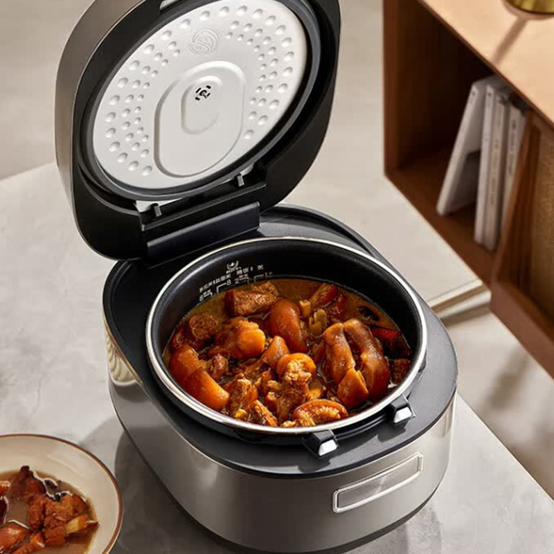 美的电饭煲4L钛钢灰MB-4C98H圆润造型精致大屏大火力高清大图