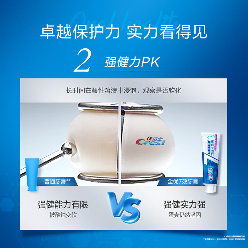 佳洁士全优7效茶香清新牙膏120g*5支清新口气美白去牙渍含氟新老包装随机发高清大图