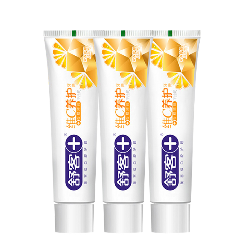 舒客牙膏维C维他命护龈清新口气去牙渍牙菌斑高清大图