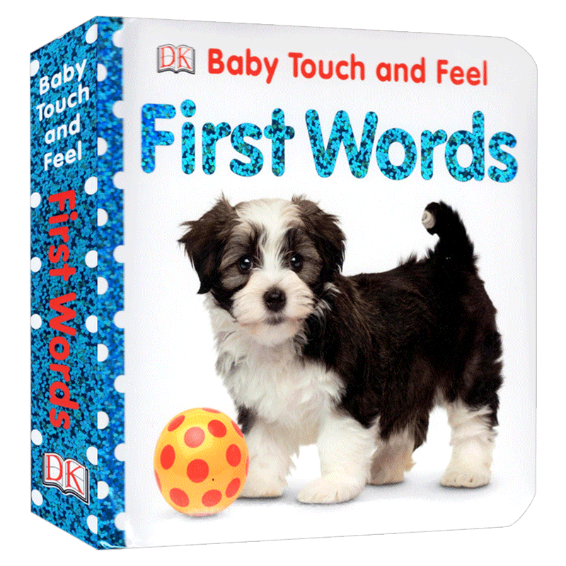 [正版]DK宝宝触摸书 单词认知 英文原版绘本 Baby Touch and Feel First Words 英文版进