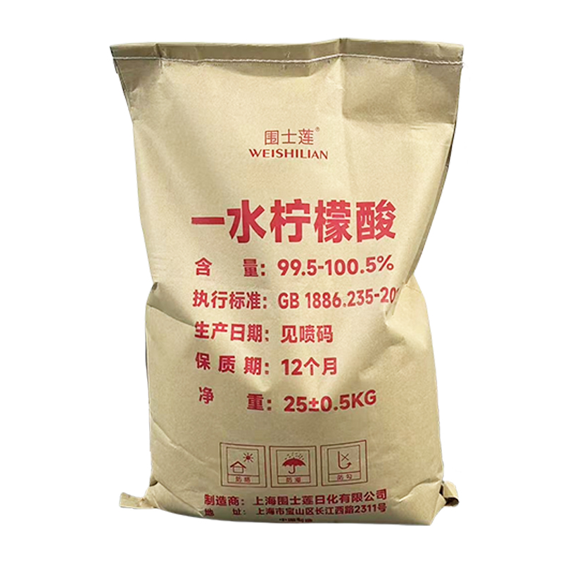 围士莲 一水柠檬酸 99.5-100.5% 25KG 袋高清大图