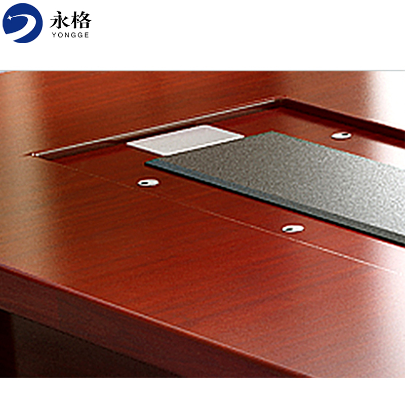 永格办公家具油漆贴实木皮大型会议桌办公桌洽谈桌培训桌椅会客桌大办公桌 7米高清大图