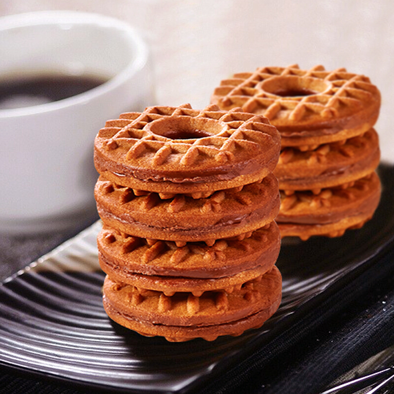 真巧酱芯曲奇1000g独立散装早餐休闲代餐饼干美味下午茶草莓味