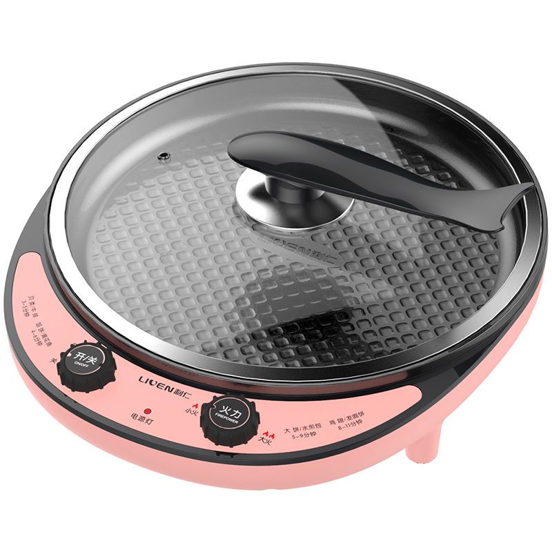 电煎锅家用水煎包锅多功能煎饼锅单面薄饼机加深煎烤机lrj30