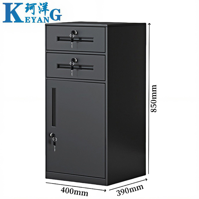 珂洋 矮柜 二斗一门黑色 台高清大图