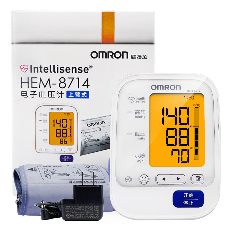 欧姆龙(OMRON) 电子血压计 HEM-8714 家用上臂式血压测量仪